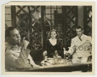 3m330 DEVIL & THE DEEP 8x10.25 still 1932 Gary Cooper & Tallulah Bankhead stare at Charles Laughton