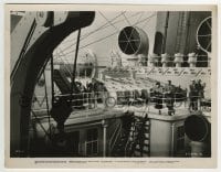 3m338 DODSWORTH 8x10.25 still 1936 far shot of David Niven & Ruth Chatterton on huge ship!