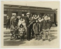 3m377 ESKIMO candid 8.25x10 still 1933 portrait of director W.S. Van Dyke w/ real Eskimos by train!