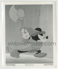 3m382 FANTASIA 8.25x10 still 1941 great c/u of Sorcerer's Apprentice Mickey Mouse holding axe!