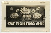3m013 FIGHTING 69th 3.5x5.25 photo 1940 James Cagney, Pat O'Brien & George Brent in WWII, display!