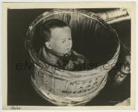 3m396 FLYING TIGERS 8.25x10 still 1942 bizarre image of young Japanese child frowning in bucket!