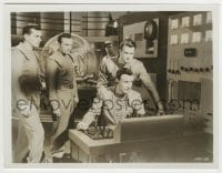 3m401 FORBIDDEN PLANET 7.25x10.25 still 1956 Leslie Nielsen & crew on ship realize they are scanned!