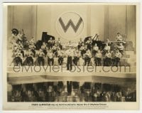 3m415 FRED WARING 8x10.25 still 1937 portrait with his orchestra when they were in Varsity Show!
