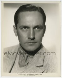 3m416 FREDRIC MARCH 8x10.25 still 1930s great head & shoulders portrait of the Paramount star!