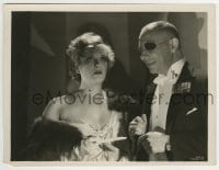 3m418 FRIENDS & LOVERS 7.75x10.25 still 1931 eyepatched Erich von Stroheim stares at Lily Damita!