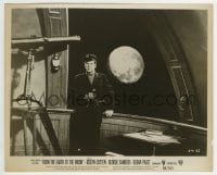 3m420 FROM THE EARTH TO THE MOON 8x10 still 1958 portrait of Joseph Cotten with telescope & moon!