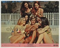 3m082 GAY DECEIVERS 8x10 mini LC #4 1969 Kevin Coughlin surrounded by beautiful women in bikinis!