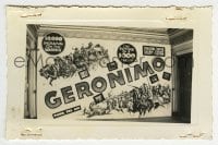 3m017 GERONIMO 3.5x5.25 photo 1939 10,000 Indians on the warpath, 1,000 thrills, theater display!