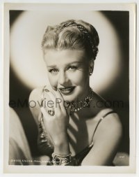 3m433 GINGER ROGERS 8x10.25 still 1940s the pretty star at MGM with elaborate jewelry!