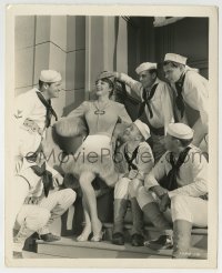3m436 GIVE ME A SAILOR 8x10 key book still 1938 happy Martha Raye surrounded by young sailors!