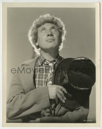 3m470 HARPO MARX 8x10.25 still 1930s great portrait holding his hat to his heart & looking up!