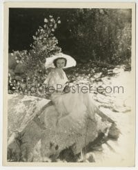 3m474 HEATHER ANGEL 8x10 still 1930s beautiful portrait of the Fox star relaxing by a stream!
