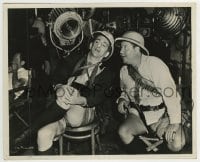 3m485 HITTING A NEW HIGH candid 8.25x10 still 1937 Jack Oakie & Edward Everett Horton on the set!