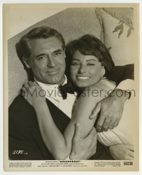 3m498 HOUSEBOAT 8.25x10 still 1958 best smiling close up of Cary Grant & sexy Sophia Loren!