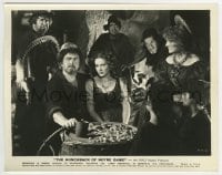 3m505 HUNCHBACK OF NOTRE DAME 8x10 still 1939 Maureen O'Hara & Thomas Mitchell by lots of coins!