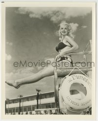 3m545 JAYNE MANSFIELD 8x10 still 1950s in skimpy bikini at the Dunes Hotel in Las Vegas, Nevada!