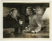 3m575 KEEPER OF THE FLAME 8x10.25 still 1942 Katharine Hepburn intently listens to Spencer Tracy!
