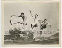 3m604 LEW AYRES/JOHNNY MACK BROWN/WILLIAM BAKEWELL 8x10.25 still 1930s hopping net on tennis court!