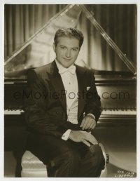 3m605 LIBERACE 7x9.25 still 1940s great portrait of the famous pianist in tuxedo by piano!
