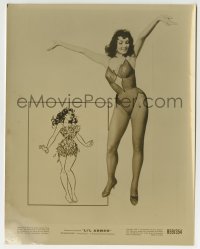 3m609 LI'L ABNER revised 8x10.25 still 1959 art & photo of sexy Julie Newmar as Stupefyin' Jones