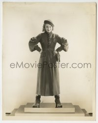 3m610 LILIAN HARVEY 8x10.25 still 1930s full-length modeling a great winter coat, boots & hat!