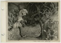 3m624 LOST WORLD 8x11 key book still 1925 special effects scene with dinosaur attacking top stars!