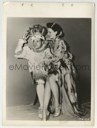 3m628 LOUISIANA PURCHASE 8x11 key book still 1941 Bob Hope wearing crown with Vera Zorina on lap!