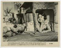 3m630 LOVE IN THE AFTERNOON 8x10.25 still 1957 c/u of Gary Cooper & Audrey Hepburn on floor!