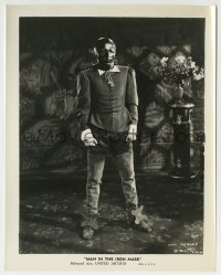 3m638 MAN IN THE IRON MASK 8x10.25 still 1939 Louis Hayward completely covered as title character!