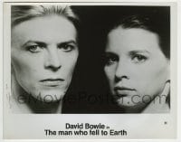 3m641 MAN WHO FELL TO EARTH 8x10 still 1976 c/u of David Bowie & Candy Clark, Nicolas Roeg!