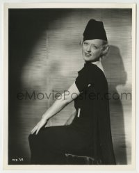 3m658 MARION DAVIES 8x10.25 still 1930s seated portrait of the sexy actress wearing cool hat!