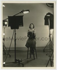 3m660 MARY MAGUIRE 8.25x10 still 1930s the Australian actress being filmed while studying script!