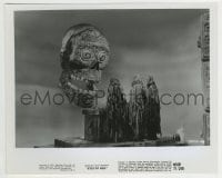 3m663 MASK 8.25x10 still R1971 incredible image of robed guys at altar with gigantic wacky skull!