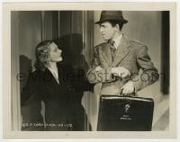 3m687 MR. SMITH GOES TO WASHINGTON 8x10.25 still 1939 c/u of Jean Arthur grabbing James Stewart!