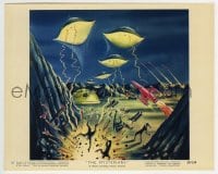 3m103 MYSTERIANS color 8x10 still #10 1959 cool sci-fi alien & ships art by Lt. Colonel Robert Rigg!