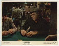 3m104 NEVADA SMITH color 8x10 still 1966 close up of Steve McQueen w/ chips gambling at poker game!