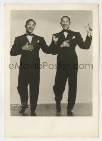 3m708 NICHOLAS BROTHERS deluxe 5x7 still 1930s the young tap dancing duo full-length in tuxedos!