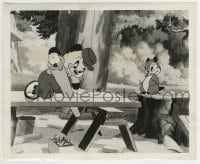 3m728 NUTTY PINE CABIN 8.25x10 still 1942 baby beaver watches Andy Panda building a cabin, cartoon!