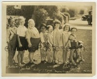 3m749 OUR GANG 8x10 still 1930s Farina, Stymie, Chubby, Jackie Cooper & others, plus Pete the Pup!