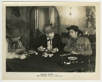 3m751 OUTLAW 8.25x10.25 still 1946 Walter Huston glares at Jack Buetel gambling at poker table!