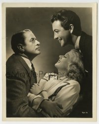3m769 PERSONAL PROPERTY 8x10 still 1937 Jean Harlow & Robert Taylor laughing at Reginald Owen!