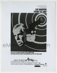 3m779 POINT BLANK 8x10.25 still 1967 great artwork of Lee Marvin with gun used on the one-sheet!