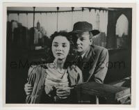 3m782 PORTRAIT OF JENNIE English 8x10.25 still 1949 great c/u of Joseph Cotten & Jennifer Jones!