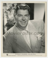 3m828 RONALD REAGAN 8.25x10 still 1950s head & shoudlers portrait in suit with a big smile!