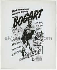 3m840 SAHARA 8.25x10 still 1943 great art of Humphrey Bogart used on the advertising!