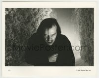 3m862 SHINING 8x10 still 1980 great close up of crazy Jack Nicholson in hedge maze, Kubrick!