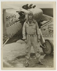 3m881 SPIRIT OF ST. LOUIS 8.25x10 still 1957 James Stewart as Charles Lindbergh by his airplane!