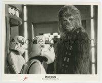 3m883 STAR WARS 8.25x10 still 1977 Luke & Han Solo disguised as Stormtroopers with Chewbacca!