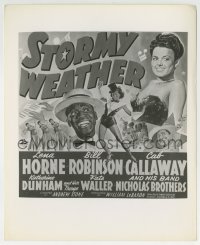 3m886 STORMY WEATHER 8.25x10 still 1943 image of Lena Horne, Bojangles & Cab Calloway on 6-sheet!